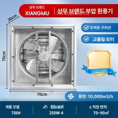 산업용 연기제거 스텐 배기팬 창문형 강풍 환기팬 업소용, 두꺼운형 축류 700 380V