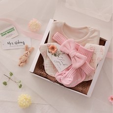 출산백일선물 우이동금손 리틀래빗 5종선물세트 (선물포장)