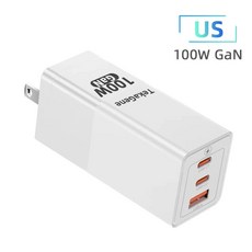PD 100W GAN 프로 USB 충전기 노트북용 고속 S24 맥스 휴대폰 16 타입, 13 US 100W White, 한개옵션1