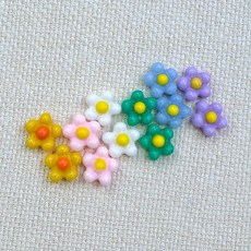 포인트 데이지꽃네일파츠, 20개, 그린