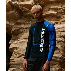 매장정품 스파이더 SPYDER 맨즈 브러쉬 그래픽 반집업 래쉬가드 SPJMCNRL321MBLK 136695