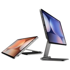 니케 Gsnap Air 갤럭시탭 마그네틱 거치대 자석 갤탭 스탠드 접이식, 그라파이트, S10울트라/S9울트라/S8울트라 14.6, 1개
