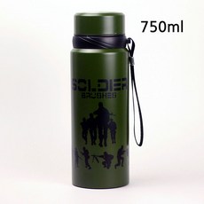 밀리터리 보온보냉 텀블러 스텐 차망 군인 군대 텀블러 보온병, 솔져, 1개 솔져, 1개