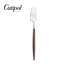 Cutipol GOA 棕柄霧面不銹鋼 21.5cm主餐叉 葡萄牙手工餐具, 1個