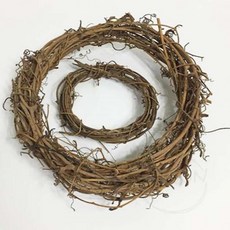 넝쿨리스틀 원형리스틀 나무넝쿨리스 미술만들기재료 원형리스프레임 리스만들기재료, 소(13cm)