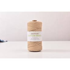 3mm 고급 마크라메실 순면우동사 100m 네트백 스트링 컬러우동실 코튼 브레이드 색실, 33-Light-Wood