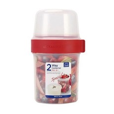 LocknLock 樂扣樂扣 元氣穀物樂活杯沙拉杯, 1個, 560ml+310ml(LLS222)