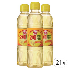 오뚜기 2배 양조식초, 500ml, 21개