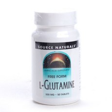 SOURCE NATURALS L-谷氨酰胺錠 500mg, 50顆, 1罐