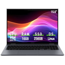 삼성 갤럭시북4 인텔 i5 16G 15.6인치 NT750XGR-A51A 인강용 업무용 학생용 가성비노트북, 그레이, 256GB, 16GB, Linux