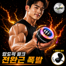 플레어 오토스핀 자이로볼 전완근 악력 손목 팔강화 운동기구 스트레칭, 1개, 플래티넘 6단계 챌린지