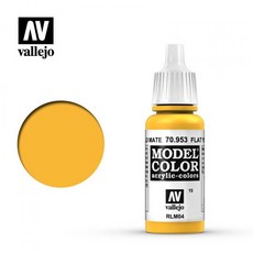 Vallejo 70953 模型水漆 平光黃色, 1個