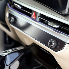 영카클럽 더뉴 쏘렌토 MQ4 페이스리프트 호환 에어컨 조그 다이얼 포인트 몰딩 커버, 블랙1P, 기타