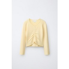 ZARA 자라 골지 스모크 스웨터 - 옐로우 WUS996 MDZ999