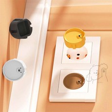 단비네상점 콘센트 마개 구멍 덮개 콘센트구멍안전마개, 노랑