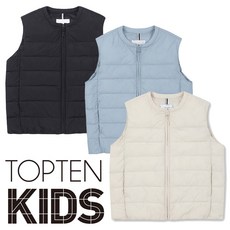 탑텐키즈 겨울부터 봄까지 활용도가 좋은 기본 베이직 패딩 베스트