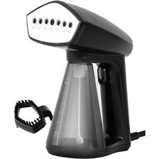 스팀 다리미 가정용 스티머 미니 옷용 오스너 핸드헬드 의류 1450W 퀵 히트 자동 트리거 컴팩트 여행용 옷 보푸라기 브러시 노즐이 있는 패브릭 주름 제거기블랙, 8.2 ft cord, Black