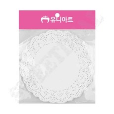 유니아트 1000 종이레이스 도일리 페이퍼 소 11cm 40입 1개