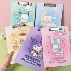 시나모롤 마이멜로디 쿠로미 폼폼푸린 포차코 클립보드 a4클립보드 서류클립보드, 1개, 포차코클립보드