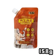 【黃氏商行】純芝麻醬 六必居 火鍋沾醬 麻醬麵 拌麵, 1個, 純芝麻醬(158g)