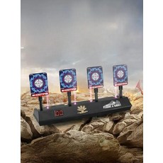 전자 표적판 3 서바이벌 훈련 표적 실내 슈팅 안전한, 표준 장착, 1개, 전자 표적 단일표적 +이동 레일 세트