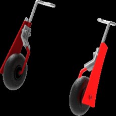 Volantex 전면 랜딩 기어 RC 비행기 부품 레드 P7680106 P51D