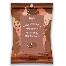 행복한쇼콜라띠에 밀크초코-K, 100g, 1개