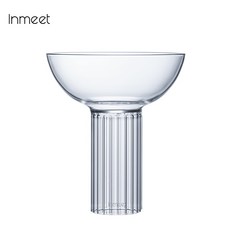 Inmeet 古典飛碟雞尾酒調酒杯 A03 創意條紋高腳杯 98mm口徑甜點杯, 1個