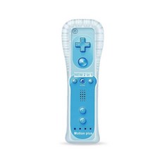 Wii 콘솔용 리모컨 조이스틱 게임패드 Nunchuck 컨트롤러 포함 2 세트, Blue-1 controller, 1개