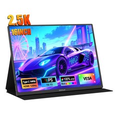 ZEUSLAP 후방 카메라 모니터 TFT LCD 16 \"2.5K 144hz 휴대 2560*