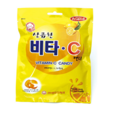 맘모스제과 상큼한 비타C캔디, 80g, 5개