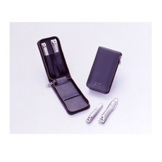 【海夫健康生活館】日本GB綠鐘 匠之技 鍛造鋼 修容2件組 旅行隨身包(G-3101), 1個