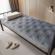 접이식 토퍼 1인 매트리스 수면 바닥 라텍스 원룸, 버터플라이 그레이 6cm