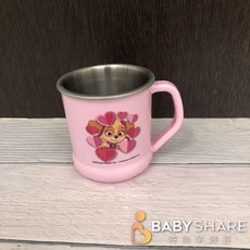 BabyShare 不銹鋼兒童水杯 240ML, 1個, 10281汪汪隊-粉