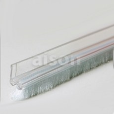 (수담스토어) 유리강화도어 접착식 모헤어 ㄱ자 문틈바람막이 2.1M, 1개