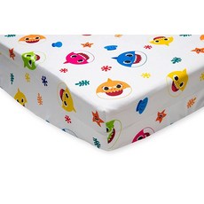 아기 상어 유아용 매트리스 커버 및 베개 케이스 멀티 컬러, 아기 상어 유아용 매트리스 커버 및 베개 케이스, 멀티