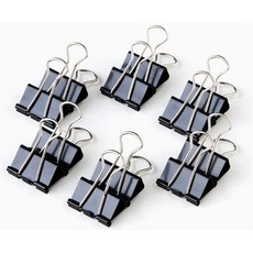 文具 黑色長尾夾 資料文件夾 12入盒裝 燕尾夾 票夾 辦公用品, 1個, 25MM(12入盒裝)