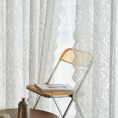 레이스 베란다커튼 테라스 커텐 가리개 가림막 블라인드 거실