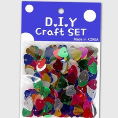 하트 모양 반짝이 비즈 포장 키트 소량포장재료, 15