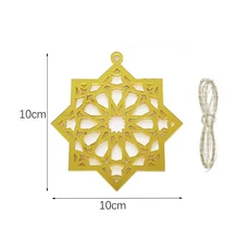 이드 무바라크 쿠키 스탬프 커터 이슬람 무슬림 비스킷 양각 금형 스타 문 랜턴 모스크 라마단 장식