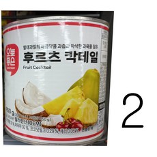 오늘좋은 후르츠 칵테일 통조림, 2개, 850g