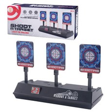 과녁판 타겟 실내 채점 전기 전자 단일 전자 BB탄 표적 기구 기본형 게임사격 채점, 삼중 표적 MH3563, 1개