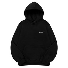 ANOTHER ARCHIVE 에센셜 시그니쳐 자수 후드티_블랙 402102