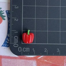 50개 미니어처 과일 채소 레진 카보숑 플랫백 3D 음식 핸드폰 케이스 DIY 공예품 헤어핀 액세서리, 15 No.13