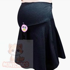 미니초코 임산부요가레깅스 임부 복대형 기모 플레어 치마