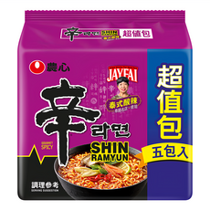 NONGSHIM 農心 辛拉麵 泰式酸辣味 123g, 5包