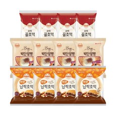기린빵 씨앗 납짝호떡 97g x4개+빅단팥빵 100g x4개+꼬마 꿀호떡125g x4개