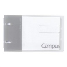 【YUBU】KOKUYO 國譽 Campus A6/A7 口袋型活頁夾, 1個, A7 灰色 ル-NP116M, 灰色