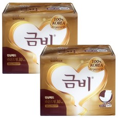 금비 속기저귀 라운드형 패드(shin02) 30매, 30개입, 2개