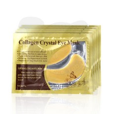 膠原蛋白水晶眼膜 淡化黑眼圈, 1個, 黃金眼膜貼*1